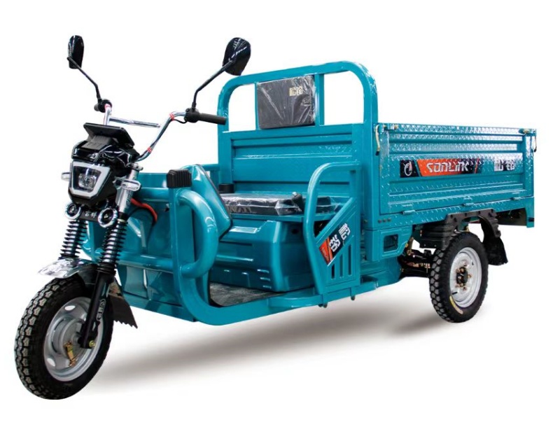 Triciclo de carga(Modelo Zhanshen con canalón de acero de 1.6 metros)